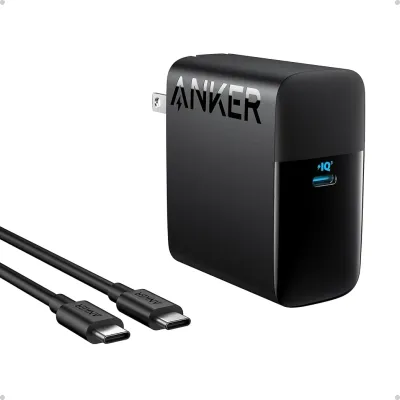 Anker MacBook Charger, Compact and Foldable 100W USB C Charger for MacBook Air, Samsung Galaxy, iPhone 17/16 Series, iPad Pro, and More, 5FT USB C Cable Included