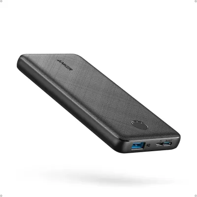 Anker Power Bank(PowerCore 10K), Compact Travel-Ready 10,000mAh Battery Pack with PowerIQ Charging Technology, 5V/3A High-Speed Charging for iPhone, iPad,and More (2, Black)