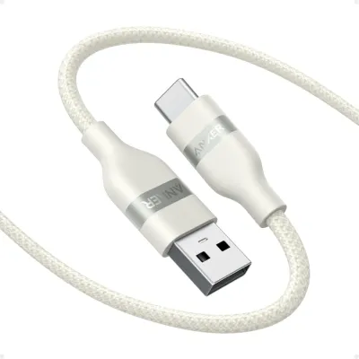 Anker Car Carplay Cable for iPhone 17 16 Pro Max Plus, Upcycled Braided USB A to USB C Car Charger Cord for Samsung Note20 and More(6FT,White)